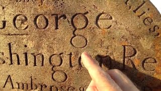 Best trick EVER to read old Gravestones given by a stone carver PART 1 [upl. by Kordula]