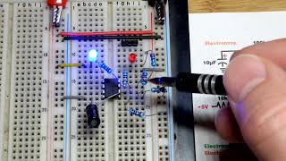 Op Amp Astable Multivibrator Alternates LEDs Circuit [upl. by Niawat]