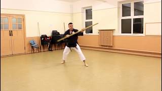 Matayoshi Kobudo Shuji No Kun Bo Kata [upl. by Yasdnyl]