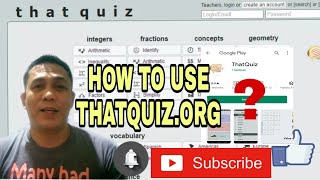 ThatQUiz Online Flatform for QUIZTEST [upl. by Initof]