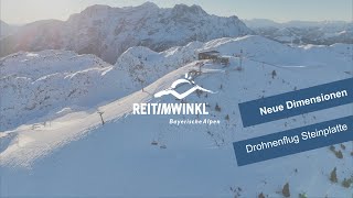 Drohnenflug Skigebiet Steinplatte  Reit im Winkl im Winter  reitimwinkl [upl. by Tartaglia]