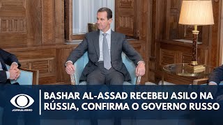 Bashar alAssad recebeu asilo humanitário na Rússia confirma o governo russo  Band em Alta [upl. by Anailuy]