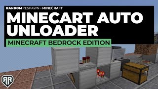 Minecraft Bedrock Edition  MINECART UNLOADER  Automatically unload a Minecart  Nintendo Switch [upl. by Hairabez]