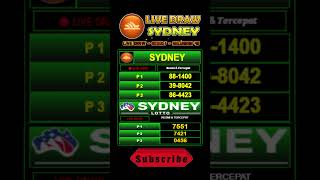 DATA SDY  PENGELUARAN SDY  LIVE DRAW SYDNEY  LIVE DRAW SDY HARI INI  BOCORAN RUMUS PREDIKSI SDY [upl. by Llebasi]