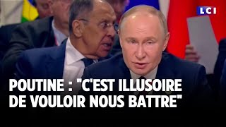 Poutine  quotcest illusoire de vouloir nous battrequot｜LCI [upl. by Deth]