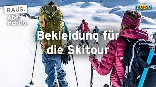 Bekleidung für die Skitour [upl. by Aicirtal]