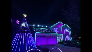 Mussers Christmas Light Show 2020 Happily Ever After Theme [upl. by Messab]