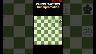 Underpromotion  Chess Tactics Series chess [upl. by Jovia235]