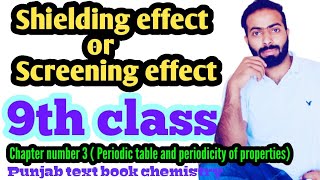 Shielding effect  Screening effect  9th class chemistry  chno3 [upl. by Monroy914]