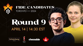 Round 9 FIDE Candidates amp Womens Candidates [upl. by Idette]