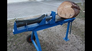 spaccalegna DIY homemade log splitter [upl. by Leopoldeen]