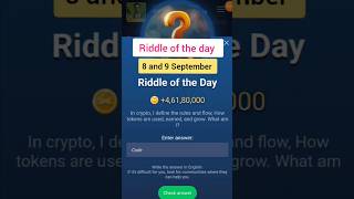 Riddle of the day X Empire Today 8 and 9 September 2024 [upl. by Jana939]