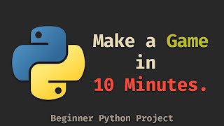 Make a Game in 10 Minutes  Python Tutorial [upl. by Hartnett]