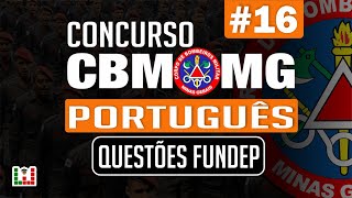 Concurso Bombeiros MG CFO  Português Redação 16  Fundep [upl. by Aiet]