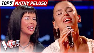 Covers FASCINANTES de NATHY PELUSO en La Voz [upl. by Enahc]