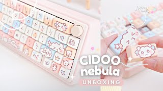 CIDOO Nebula  budget cute keyboard • unbox amp sound test ☁️ [upl. by Wycoff]