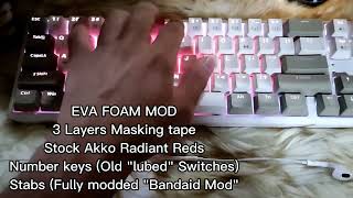 Rakk Pluma MOD PE FOAM vs EVA FOAM [upl. by Sonya]