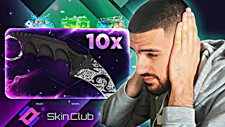 MAKING 10000 PROFIT ON SKINCLUB SKINCLUB PROMO CODE [upl. by Annairam]