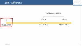 Excel  1904 Datumsformat  Datumswert  Wichtig für Zeitberechnung [upl. by Hally]