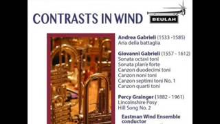 Lincolnshire Posy  Percy Aldridge Grainger Eastman Wind Ensemble [upl. by Truda620]