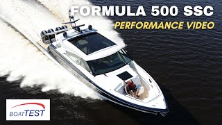 Formula 500 Super Sport Crossover 2021  Test Video by BoatTESTcom [upl. by Kirshbaum]