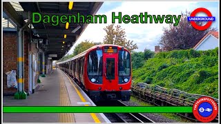 District Line Trains at Dagenham Heathway Station  19092023 [upl. by Revlys]