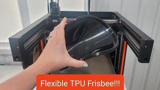 Flexible Frisbee using TPU on the Prusa XL [upl. by Llesirg]