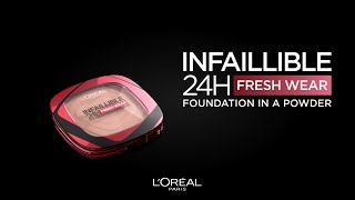 LOreal Paris Infallible Fresh Wear 24h Powder [upl. by Sitnerp635]