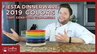 Fiesta Dinnerware 2019 Colors amp Lighting Condition Comparison [upl. by Thaddeus]