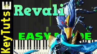 Revali’s Theme Breath of the Wild  Easy Mode Piano Tutorial Synthesia [upl. by Aisanat]