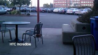 iPhone 4 vs HTC Droid Incredible HD 720p Shootout video camcorder [upl. by Gus380]