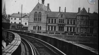 Early train film  View from an Engine Front  Barnstaple 1898 [upl. by Lardner]