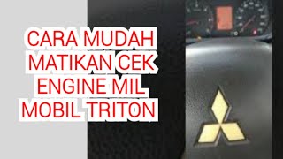 Cara  mengatasi dan mematikan check engine dan tulisan ETACS yang muncul  Mitsubishi new Triton [upl. by Tteirrah]