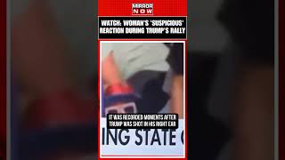 Womans quotSuspiciousquot Behaviour During Trump Rally Shooting Goes Viral  shorts ytshort short [upl. by Alag]