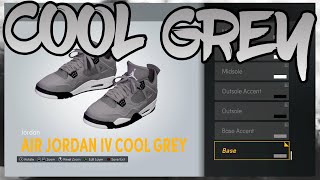 HOW TO MAKE Air Jordan 4 quotCool Greyquot IN NBA 2K22 NBA 2K22 Shoe Creator [upl. by Jeuz]