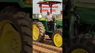 Live Potato Seed Treatment with DISNIL SOIL of Huntin OrganicsPlanting202425 potato agriculture [upl. by Ahsait413]