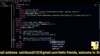 Add Remove Active Class in Jquery  How to add Class  Jquery hindi [upl. by Clarita]