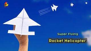 how to make paper with rocket flying paper rocket notebook paper rocket toy paper  flying rocket [upl. by Hpesoj]