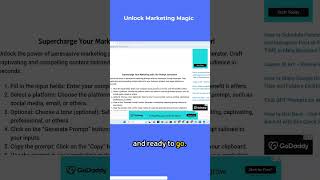 Boost Your Marketing Create Powerful Prompts with This Free Tool [upl. by Gnahc]