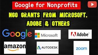 How to Apply for Non profit Grants in India  Google Ad Grants Microsoft Zoom TechSoup Donations [upl. by Aniahs]