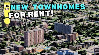 New Townhomes For Rent  Stop motion build  Cities Skylines 2 minibuild [upl. by Tobias]