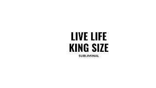 live life king size  𝐬𝐮𝐛𝐥𝐢𝐦𝐢𝐧𝐚𝐥 READ DESCRIPTION👁️⃤ [upl. by Lledniw]