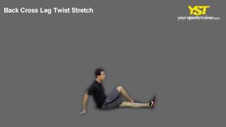 Cross Leg Back Twist Stretch [upl. by Milstone64]