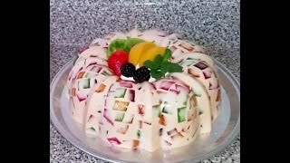 Gelatina de mosaico tres leches con durazno [upl. by Singband]