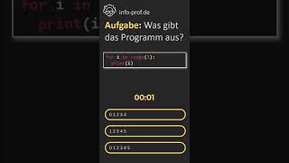 Testfrage zu forSchleife in Python [upl. by Bello550]