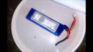 LiPO Battery Disposal  salt water method [upl. by Tony]