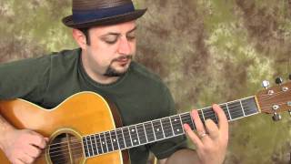 acoustic blues scale  fun easy beginner guitar [upl. by Zoi]