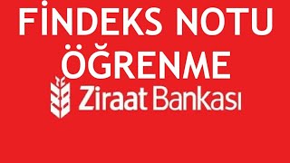 Ziraat Bankası Findeks Notu Öğrenme [upl. by Edouard]