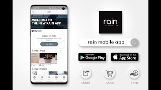 The New Rain Mobile App Tutorial Interface Features and Navigation [upl. by Llerdnam]