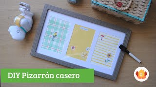 Tutorial DIY Cómo hacer un Pizarrón organizador casero para tu oficina  Fácil [upl. by Dru]